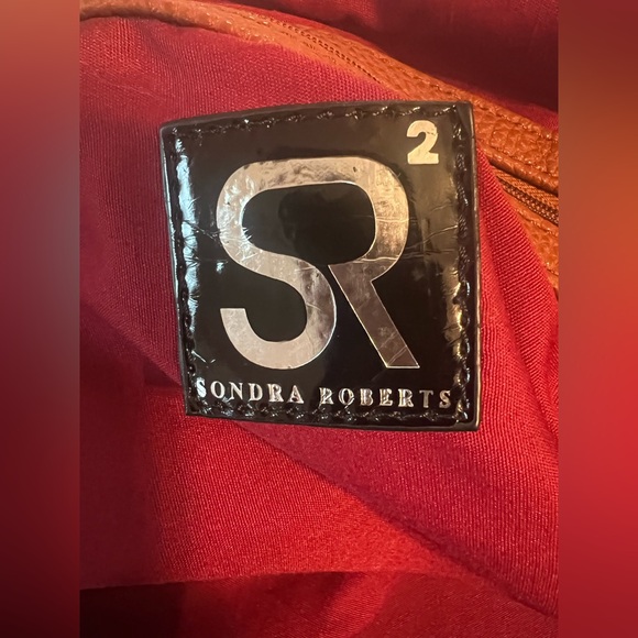 Sondra Roberts Pink Baby Bag with Brown Straps - Picture 6 of 7